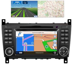 For MERCEDES C CLASS W203 04 -08 GPS Bluetooth Car Player Navigation Radio Stereo DVD
