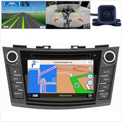 For Suzuki Swift FZ 11-15 GPS Bluetooth Car Player Navigation Radio Stereo DVD Inc CAM
