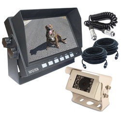 7" HD Monitor CCD Camera Kit with 7.5/15m Woza Suzi Coil Spiral Hitch Cable KIT-CAM8-M