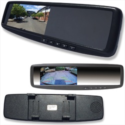 4.3 LCD Rearview Mirror Monitor 2 Inputs Universal Clip On Style Replacement MM-02S