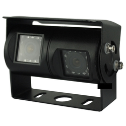  Truck Van Dual Reversing Sony CCD 700 Camera HD Rear View IR Caravan Black LED RC-DV02-B