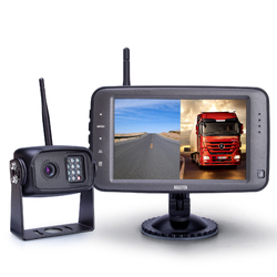 For Car Truck IR Horse Float 2.4GHz HD Wireless 5" Quad Monitor CCD Camera Reverse Rear View Cam Kit RK-5DWDUAL-1