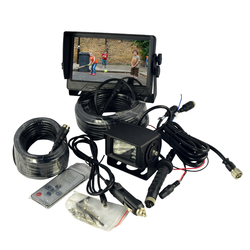 7 LED Digital Monitor HD 12V/24V Revese CCD Camera System Cables & 2AV Inputs