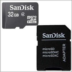 SanDisk Micro SD Card SCHC 32gb Flash Memory SCHC Adapter Digital Camera HD Brand New Retail Package TF SD-03