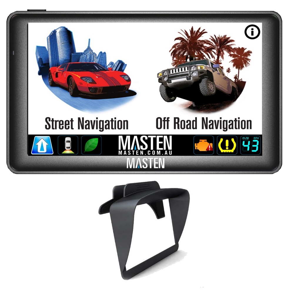 7" H7 GPS 4x4 Car Android Portable Navigation Bluetooth System OffRoad OBD2 TPMS PG-AN1S