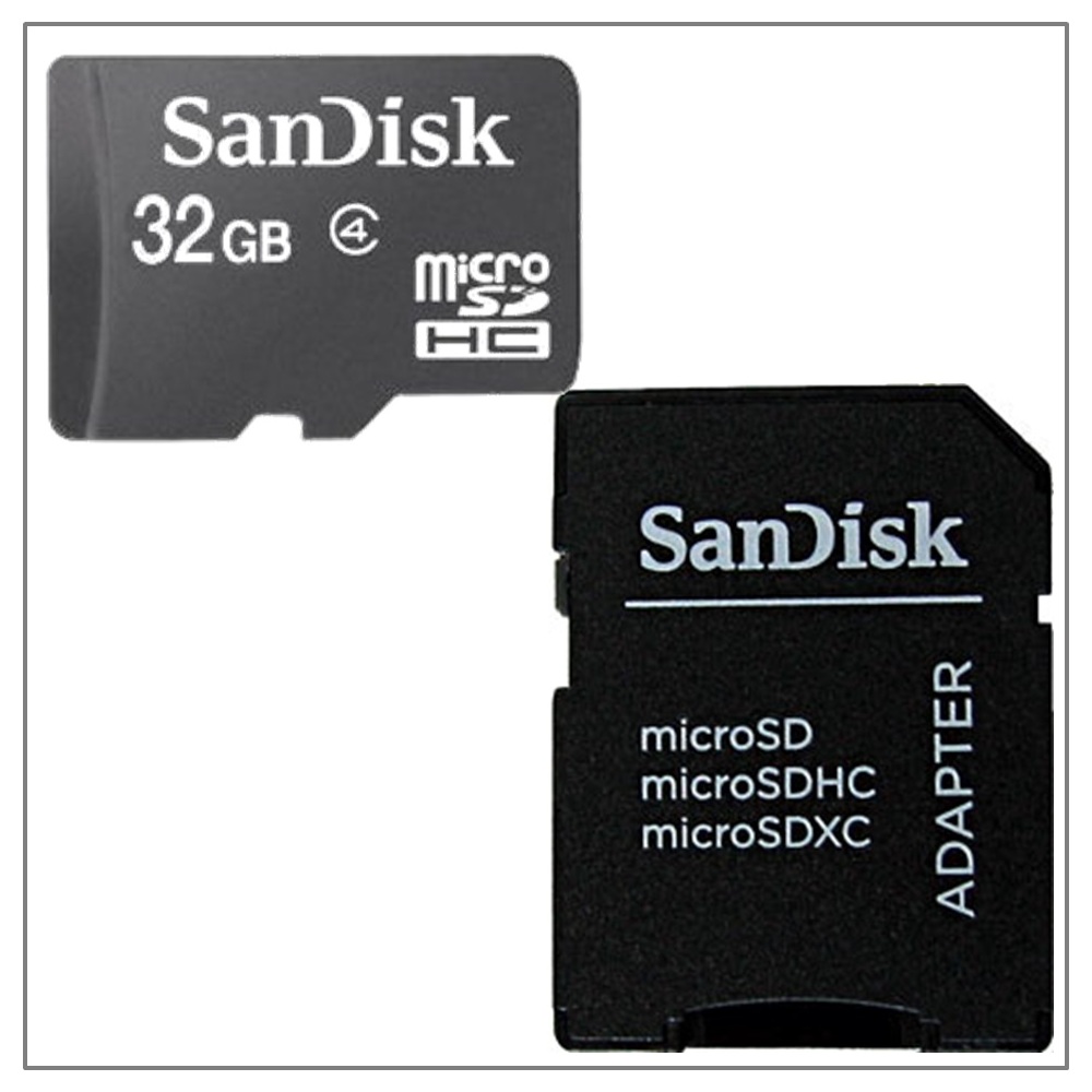 SanDisk Micro SD Card SCHC 32gb Flash Memory SCHC Adapter Digital Camera HD Brand New Retail Package TF SD-03