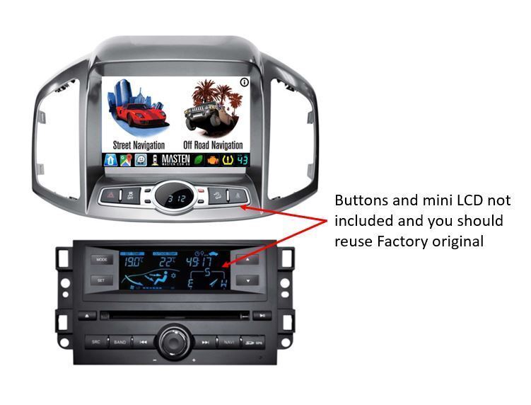 Android Holden Captiva 7 CG Series 2 1114 GPS Nav Bluetooth Car Player