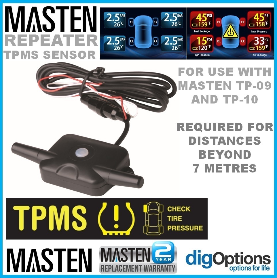 B-Qtech New TPMS Booster/Repeater for RV Truck Trailer 