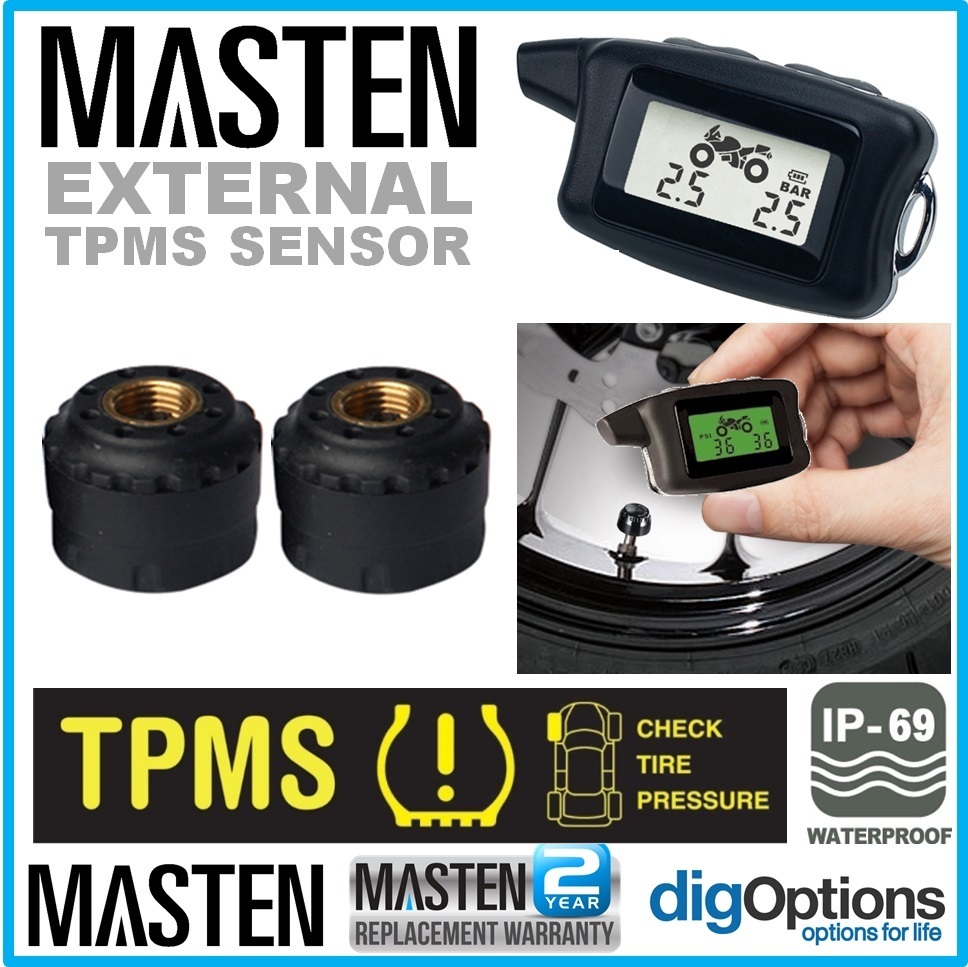 TPMS Motor Cycle Bike Wireless DIY Tire Pressure Monitor System