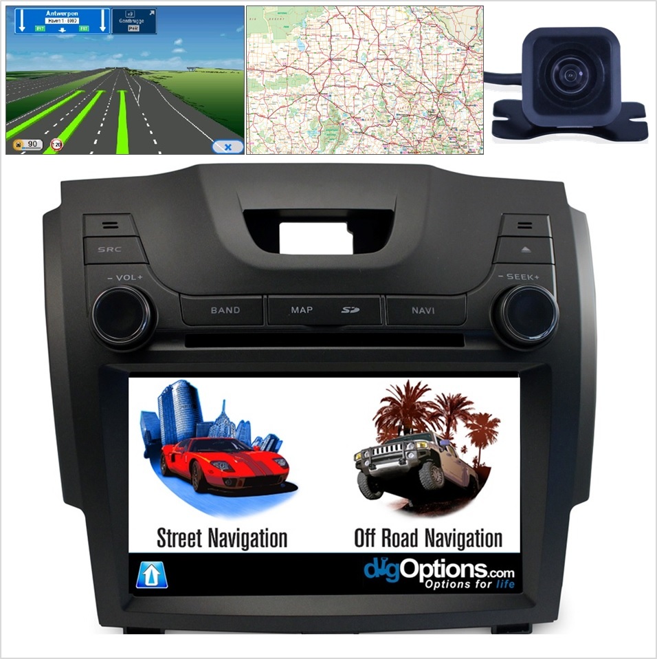 !For Isuzu DMAX GPS Bluetooth Stereo DVD Car Player Navigation Radio