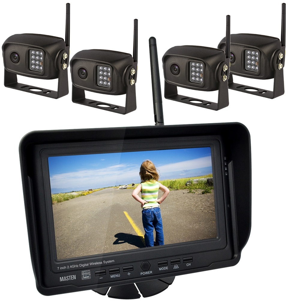 Audio Tech Direct CAM026WS Wireless Number Plate Camera 2.4GHz 170° NTSC UK