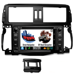 Android GPS Bluetooth Car Player Navigation Radio Stereo DVD Inc FAS For Toyota Land Cruiser Prado 150 09-15 GX GXL