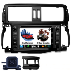 Android GPS Bluetooth Car Player Navigation Radio Stereo DVD Inc CAM + FAS For Toyota Land Cruiser Prado 150 09-15 GX GXL