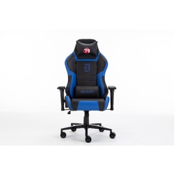 Trak Racer DIABLO Gaming Chair | Office Computer Racing PU Leather 4 Way Adjustable Armrest & Soft Padding Ergonomic Black & Blue Race | DIAB-L