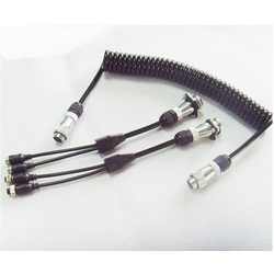  2 Two Camera Woza Suzi Coil Spiral Hitch Cable 4metre 5-Pin Din Aviation Plug Video EC-S02