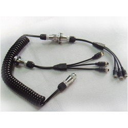 Masten 3 Camera Woza Suzi Coil Spiral Hitch Cable Industrial Grade Plugs Aviation 4 meter | EC-S03