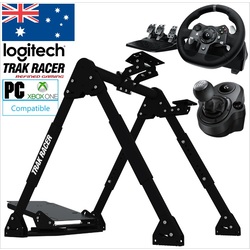 BUNDLE - Logitech G29 / Trak Racer FS3 Racing Simulator Steering Wheel Stand