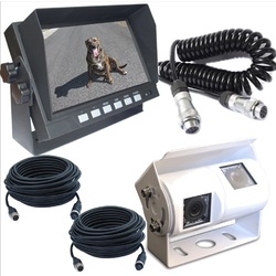 7" HD Monitor Premium CCD 700TVL Dual Reversing Camera HD Caravan white RCA Adapter 7.5 &15m Cable KIT-CAM-22-M