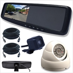 4.3 LCD Rearview Mirror Monitor with 2 Inputs Vehicle Specific Mount INC Cam Kit