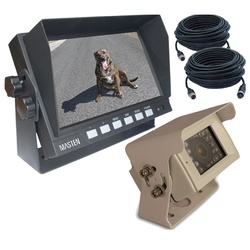  7" HD Monitor Premium CCD 700TVL Camera Kit RCA Adapter 7.5 &15m Cable KIT-CAM6-M