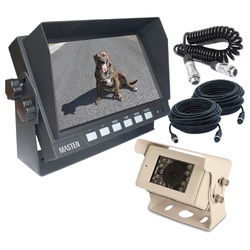  7"HD Monitor Caravan CMOS Reverse Camera Kit Safety Visibility Spiral Cable