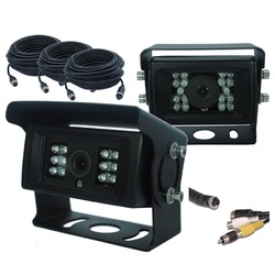 HD 700TVL Sony CCD 18 IR LEDs Reversing 2 Camera Cable 12/24V For Truck Caravan Van KIT-CAM9