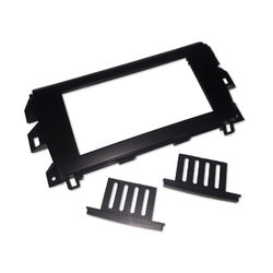 For NISSAN NAVARA D23 NP300 2015+ BLACK fascia panel GPS DOUBLE-DIN FACIA KIT dash KIT-N03