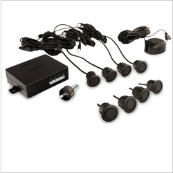 8 Front & Black Paintable Matte Sensor Kit with Buzzer for Plastic Bumpers KIT-PS-8PL-BM