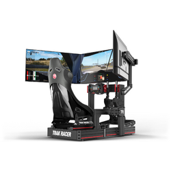 TRAK RACER TR8020 Black Cockpit-Mounted Monitor Stand with Triple Monitor Mount KIT-TR80SMLTRICM-BLK