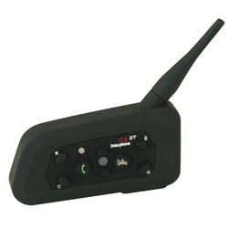 Premium 6 Rider Motorbike Bluetooth Intercom up to 1000m Take Calls Stream