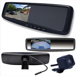 4.3 LCD Rearview Mirror Monitor with 2 Inputs Vehicle Specific Mount INC Cam MM-01C