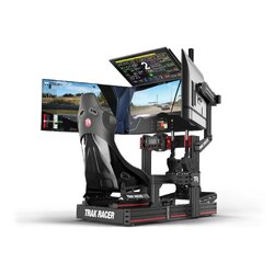 TRACK RACER Cockpit-Mounted Quad Monitor Stand - up to 45" Displays | MS-CM-QD-AU