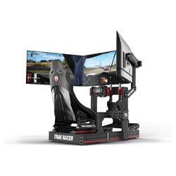 TRACK RACER Cockpit-Mounted Triple Monitor Mount - up to 45" Displays | MS-CM-SIN-TR-AU
