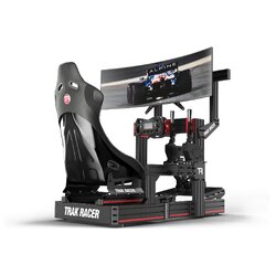 TRAK RACER Cockpit-Mounted Single Monitor Stand - up to 80" - Display Centre Profile 800mm Long | MS-CM-SML-AU