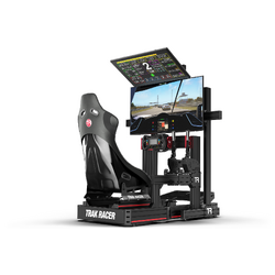 TRACK RACER Freestanding Dual Monitor Stand - up to 80" Displays