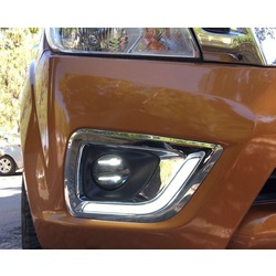 Fit For Nissan Navara 2015-2017 Daytime Running Light DRL NP300 D2 OEM Frontier Chrome