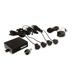 4 Reverse Parking Black Matte Sensor Kit with Buzzer for Plastic Bumpers PS-4PL-BM