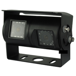  Truck Van Dual Reversing Sony CCD 700 Camera HD Rear View IR Caravan Black LED RC-DV02-B