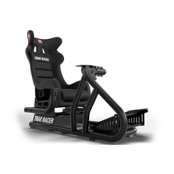 TRAK RACER RS6 MACH 3 Black Racing Simulator and GT Style Fiberglass Seat RS6-03-B-SEAT3