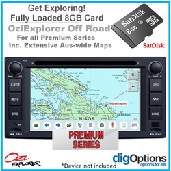 8GB Card Pre-loaded with Australia-wide Navigation Topographic Digital Map