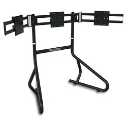 Triple 3 Monitor Floor Mounting Gaming Event Stand Holds 22-35"TV Monitors LED LCD