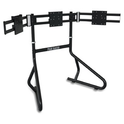 Triple 3 Monitor Floor Mounting Gaming Event Stand Holds 35-45" TV Monitors LED LCD