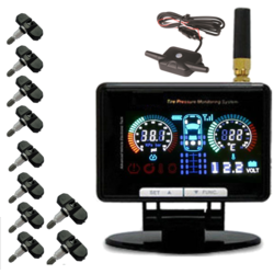 Tpms Tyre Pressure Monitoring System Car 4wd Caravan 10 Internal Sensors 12v 24v w Repeater