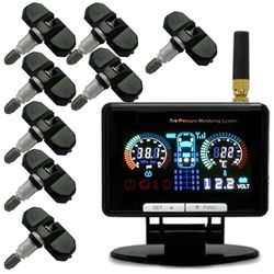 Tpms Tyre Pressure Monitoring System Car 4wd Caravan 8 Internal Sensors 12v 24v