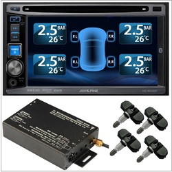 TPMS Tire Pressure Monitor System 4 Internal Valve 22 Sensors DVD Video Car