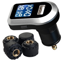 Tyre Pressure Monitoring System LCD TPMS 4 External Sensors Wireless 4x4 Car    Psi Bar Diagnostic Tools