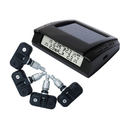 Solar Tyre Pressure Monitoring System LCD TPMS 4 Internal Sensors Car 4x4 PSI Diagnostic Tools Bar TP-17