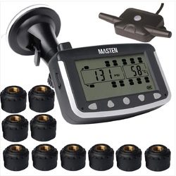 10 TPMS Tyre Pressure Monitoring System Caravan Truck RV Sensor LCD 4WD Wireless 4x4 TP-19-10