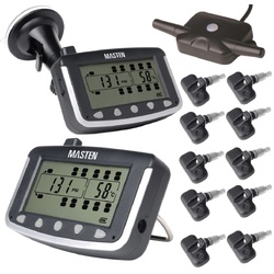 10 TPMS Tyre Pressure Monitoring System Caravan Truck RV 10 Sensor LCD 4WD Wireless 4x4 TP-21-10
