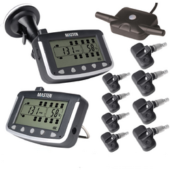 8 TPMS Tyre Pressure Monitoring System Caravan Truck RV Sensor LCD 4WD Wireless 4x4 TP-21-8